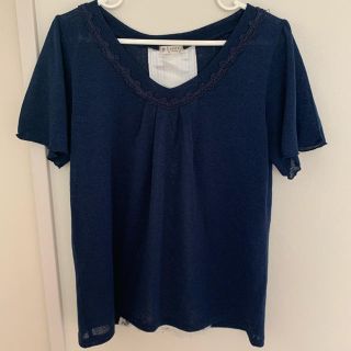 アクシーズファム(axes femme)の【axes femme】バックデザイントップス(カットソー(半袖/袖なし))