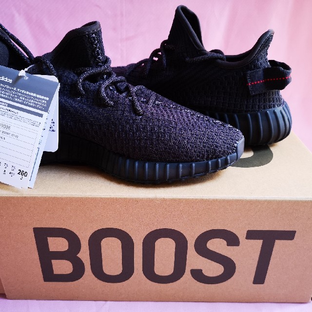 ［新品］yeezy boost 350 v2 black　26