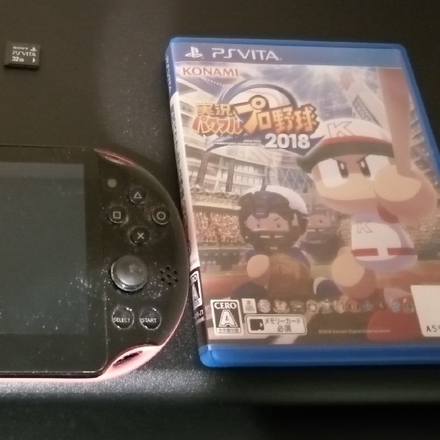 ジャパン PS vita 2000 美品 パワフルプロ野球2018 メモリカードセット