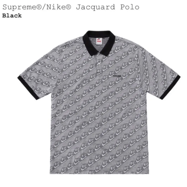 Supreme(シュプリーム)の新品 supreme nike ポロシャツ L  黒   18AW 送料込 メンズのトップス(シャツ)の商品写真