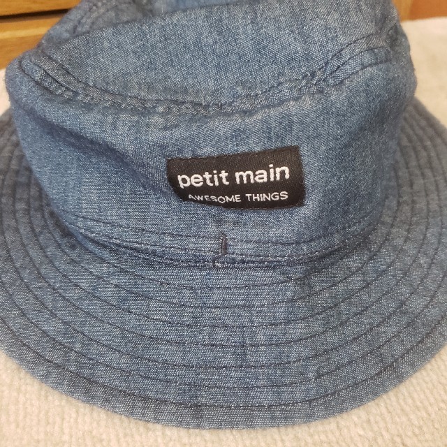 petit main(プティマイン)の専用　petitmainデニムハッ　52 キッズ/ベビー/マタニティのこども用ファッション小物(帽子)の商品写真