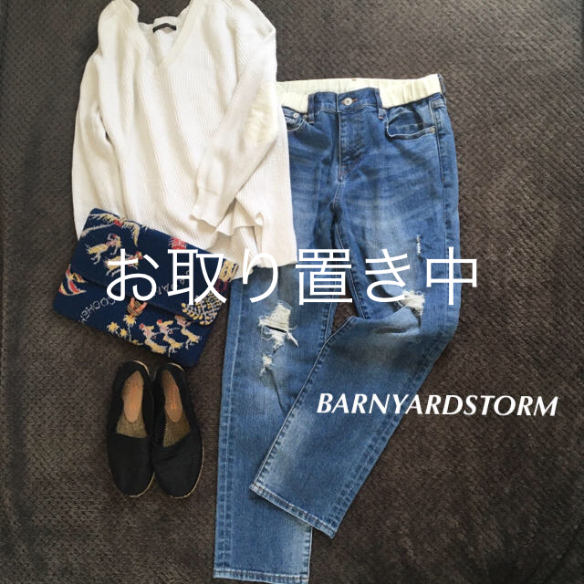 BARNYARDSTORM(バンヤードストーム)のバンヤードストーム　ダメージデニム　定番 レディースのパンツ(デニム/ジーンズ)の商品写真