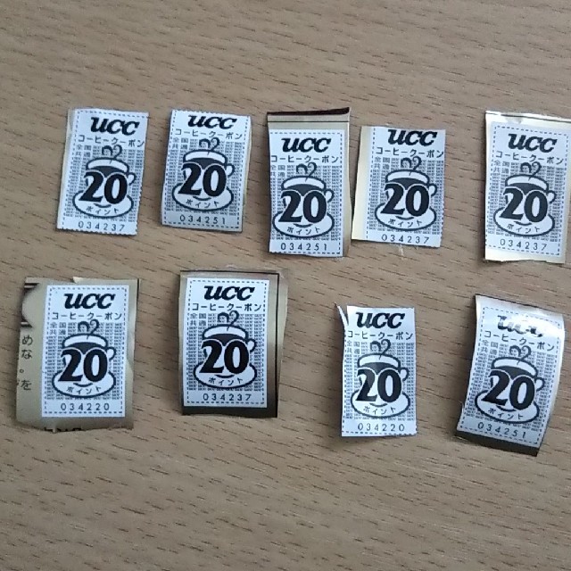 UCC(ユーシーシー)のUCC クーポン 180点分 (20×9枚) その他のその他(その他)の商品写真