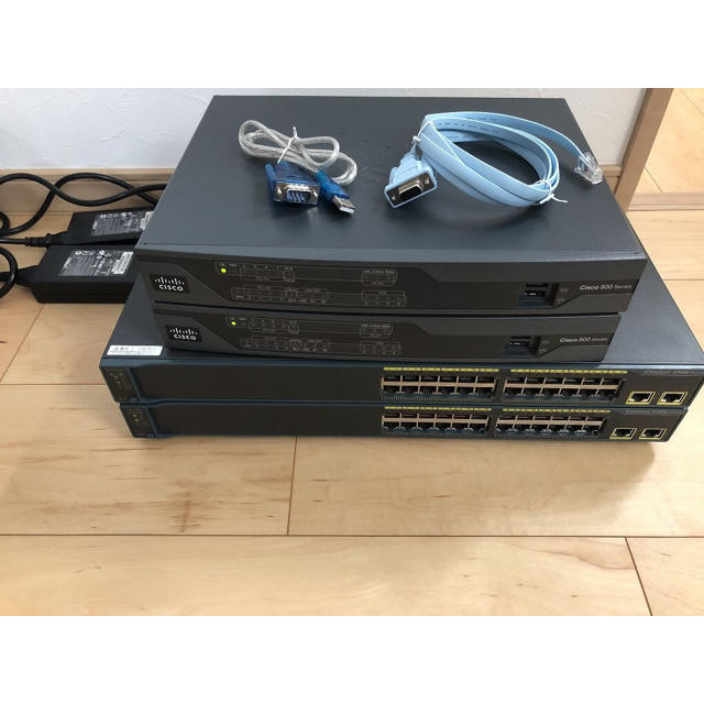 【CCNA、CCNP】4台セットCisco892J、Catalyst2960スマホ/家電/カメラ