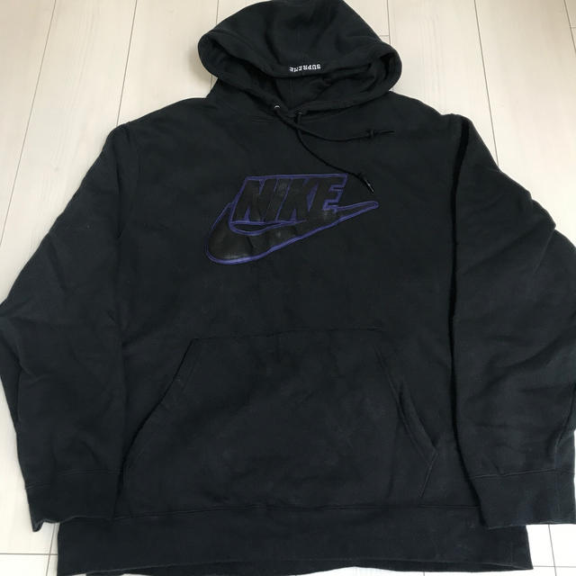 Supreme/Nike Leather Applique Hoodie