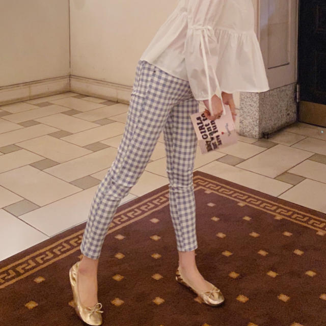 bibiy Gingham check pants レディースのパンツ(カジュアルパンツ)の商品写真