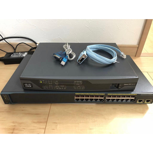 CCNA、CCNP】2台セットCisco892J、Catalyst2960 - PC周辺機器