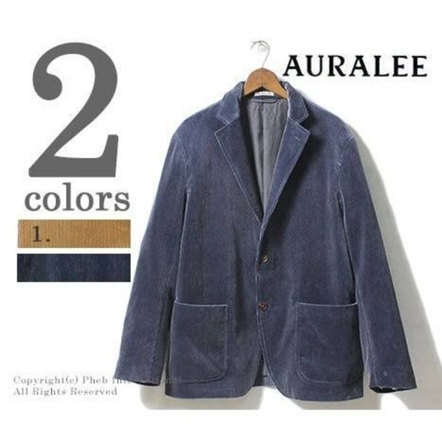 【セットアップ】auralee washed corduroy jacket