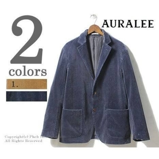 コモリ(COMOLI)の【セットアップ】auralee washed corduroy jacket(テーラードジャケット)