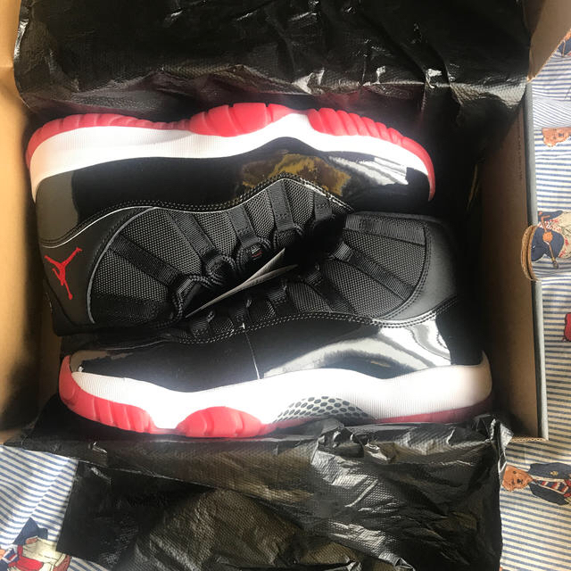 AIR JORDAN 11 (XI)RETRO "bred" 28cm NIKE