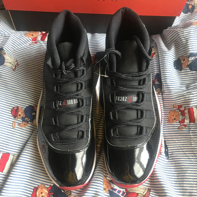 AIR JORDAN 11 (XI)RETRO "bred" 28cm NIKE靴/シューズ