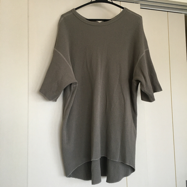 L'Appartement DEUXIEME CLASSE(アパルトモンドゥーズィエムクラス)のアパルトモン　AMERICANA S/S Thermal プルオーバー カーキ レディースのトップス(シャツ/ブラウス(長袖/七分))の商品写真