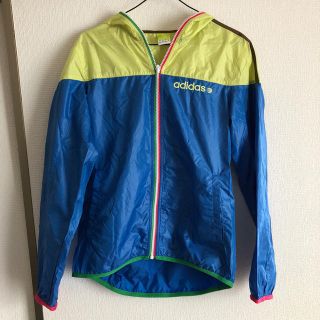 アディダス(adidas)のアディダス adidas  薄手 ウインドブレーカー パーカー Sサイズ 中古品(パーカー)