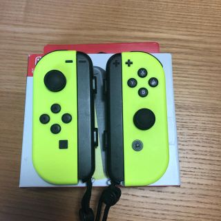 ニンテンドースイッチ(Nintendo Switch)の【6,800円即決可】Joy-Con(L)(R)ネオンイエロー(その他)