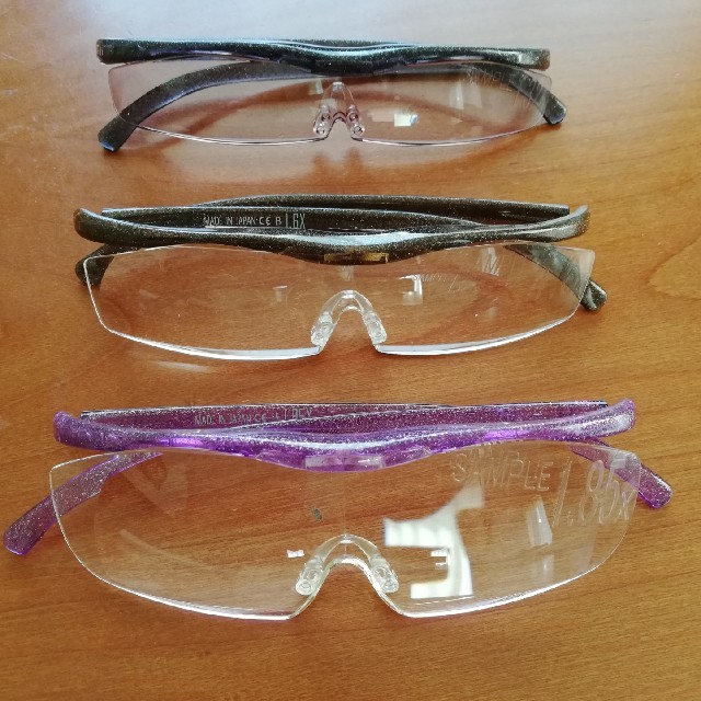 ハズキルーペ 3本セットサンプル品 新品 レディースのファッション小物(サングラス/メガネ)の商品写真