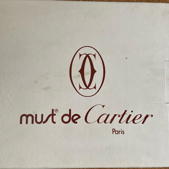 カルティエ　Cartier バッグ　ビンテージ　ボルドー