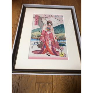 冴えカノ冴えない彼女の育てかた　浮世絵木版画　当代美人彼女揃 加藤恵