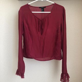 フォーエバートゥエンティーワン(FOREVER 21)のFOREVER21 シースルートップス(シャツ/ブラウス(長袖/七分))