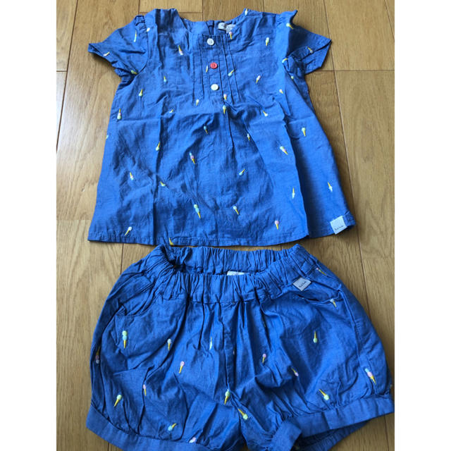 Paul Smith(ポールスミス)のPaul Smith ブラウス+ショートパンツ　セット キッズ/ベビー/マタニティのキッズ服女の子用(90cm~)(ブラウス)の商品写真