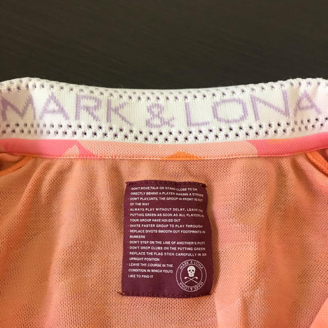 定価2.3万/数回使用　マーク&ロナ ポロシャツ ゴルフウェア　メンズ　ピンク系
