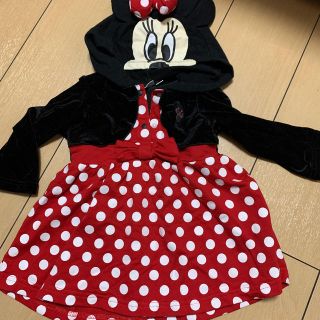 ディズニー(Disney)のミニーちゃん ワンピース 90cm(ワンピース)