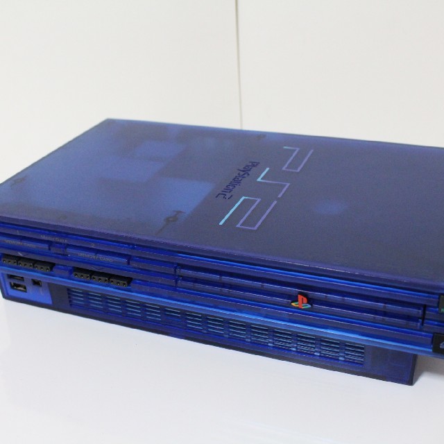 PlayStation2(プレイステーション2)の「美品・箱あり」PS2 本体 オーシャンブルー SCPH37000 エンタメ/ホビーのゲームソフト/ゲーム機本体(家庭用ゲーム機本体)の商品写真