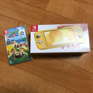 Nintendo Switch lite 本体イエローどうぶつの森 ソフトセット