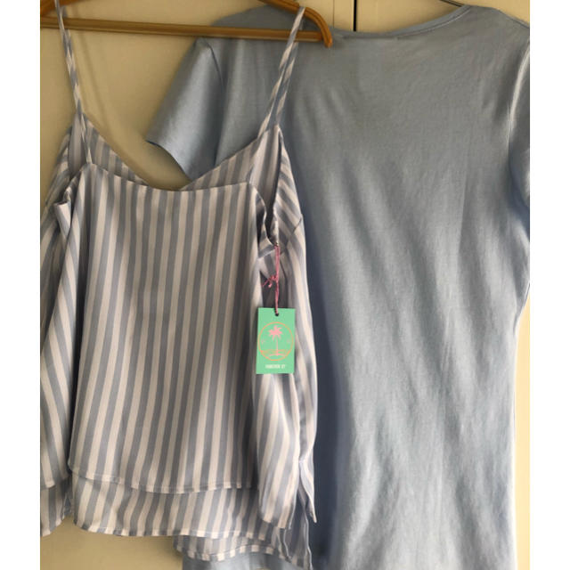 H&M(エイチアンドエム)のトップス2枚セット キッズ/ベビー/マタニティのキッズ服女の子用(90cm~)(Tシャツ/カットソー)の商品写真