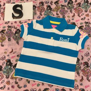 ロニィ(RONI)の新品★サンプルRONI★ボーダーポロシャツ★S(Tシャツ/カットソー)