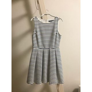 ザラ(ZARA)のZARA BASIC ボーダーワンピース (ひざ丈ワンピース)