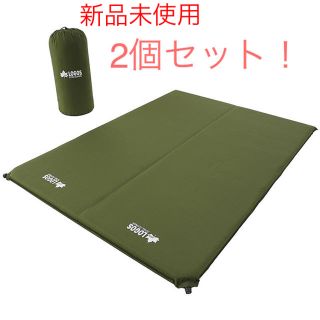 ロゴス(LOGOS)のロゴス　70セルフインフレートマット　　新品未使用２個セット！(寝袋/寝具)