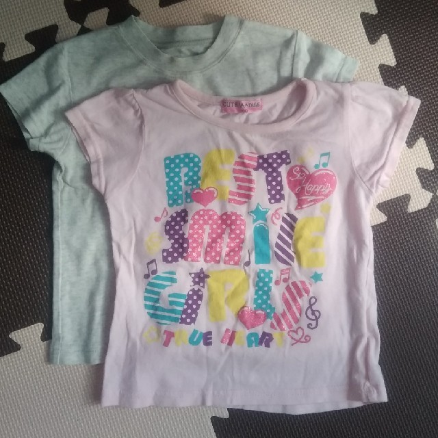 FELISSIMO(フェリシモ)の90-100㎝  2枚組 キッズ/ベビー/マタニティのキッズ服女の子用(90cm~)(Tシャツ/カットソー)の商品写真