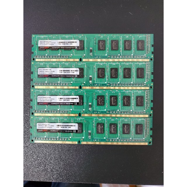 動作確認済み！美品 panram製 ddr3 16GB