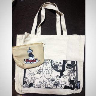 marbleSUD×MOOMIN トートバッグ ポーチ 2点セット