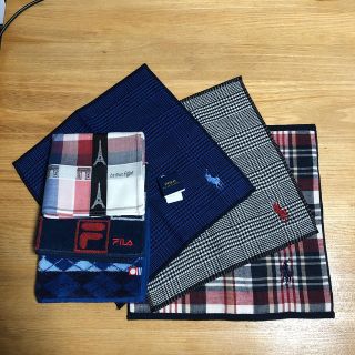 ポロラルフローレン(POLO RALPH LAUREN)の【全て新品】ポロラルフローレン他 タオルハンカチ6枚セット(ハンカチ/ポケットチーフ)