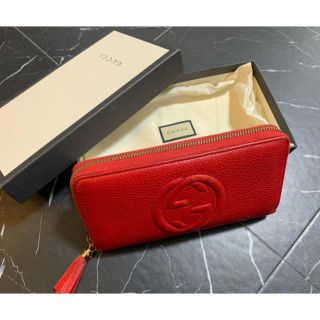 グッチ(Gucci)のGUCCI 長財布 赤 正規品(財布)