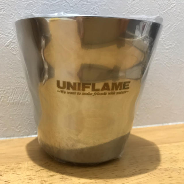 UNIFLAME(ユニフレーム)の新品・未使用　3個　ユニフレーム  ウェーブダブルマグ スポーツ/アウトドアのアウトドア(食器)の商品写真