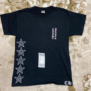 クロムハーツ(Chrome Hearts)のCHROME HEARTS tee star スター　tシャツ L 黒　L(Tシャツ/カットソー(半袖/袖なし))