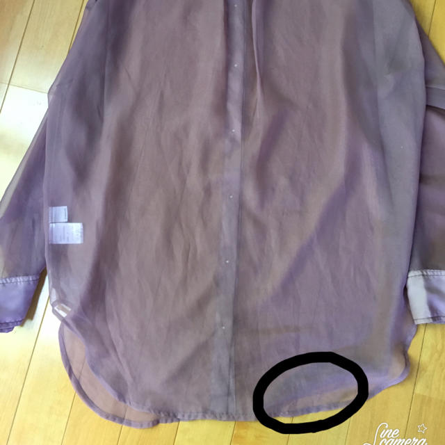 JEANASIS(ジーナシス)のJEANASIS  シアーバンドカラーシャツ　ピンク レディースのトップス(シャツ/ブラウス(長袖/七分))の商品写真
