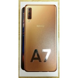 アンドロイド(ANDROID)の【新品】Galaxy A7 64GB ゴールド(スマートフォン本体)