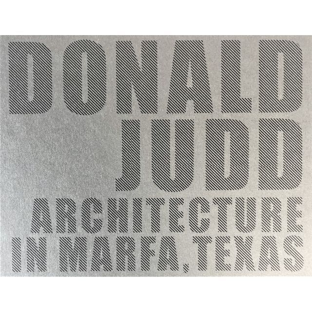 Donald Judd　ドナルド・ジャッド　作品　写真集　希少本