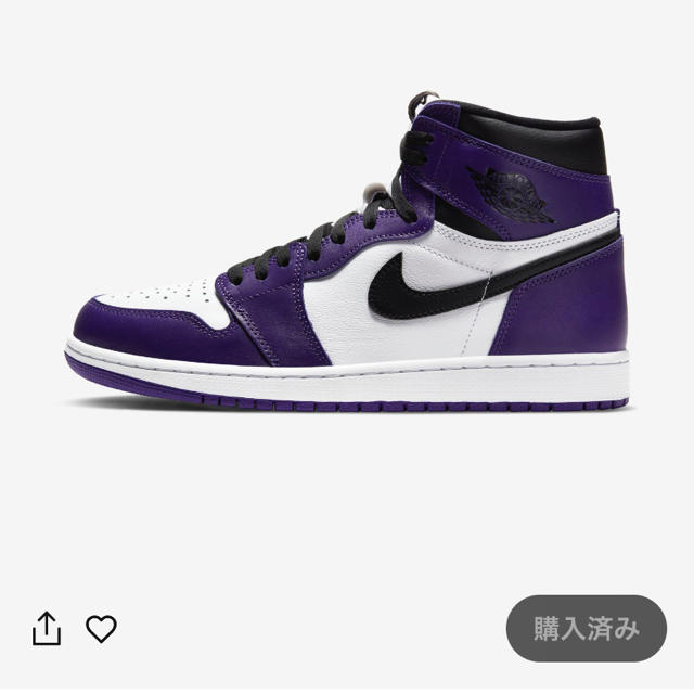 【即日発送！】Air Jordan 1 court purple 26.5