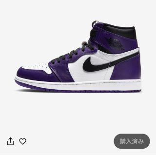 ナイキ(NIKE)の【即日発送！】Air Jordan 1 court purple 26.5(スニーカー)