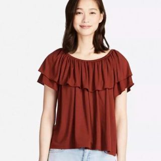 UNIQLO オフショルダー M(Tシャツ(半袖/袖なし))