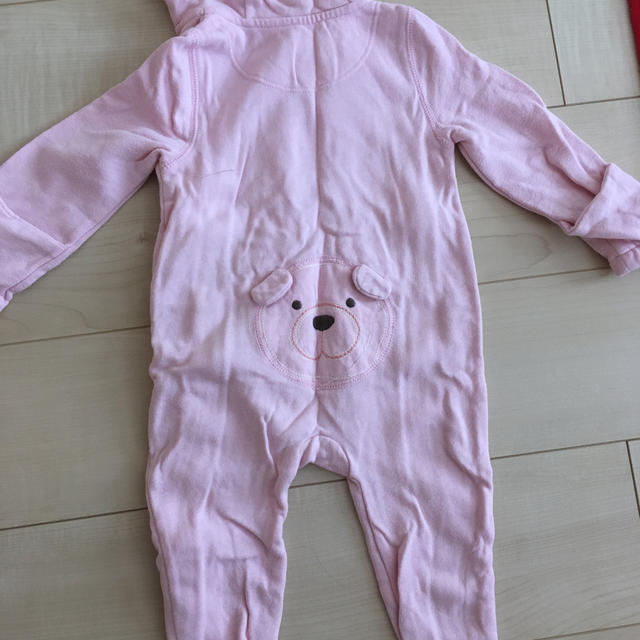 babyGAP(ベビーギャップ)のベビー70ピンクカバーオール上着 キッズ/ベビー/マタニティのベビー服(~85cm)(カバーオール)の商品写真