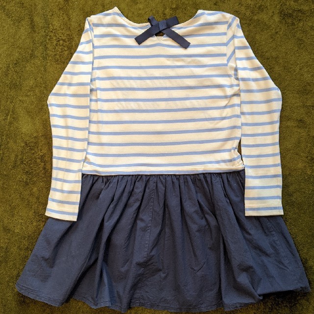 Lindsay(リンジィ)のLindsay リンジィ ボーダー チュニックワンピース キッズ/ベビー/マタニティのキッズ服女の子用(90cm~)(ワンピース)の商品写真