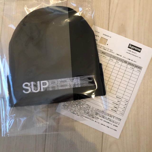 supreme motion logo beanie black