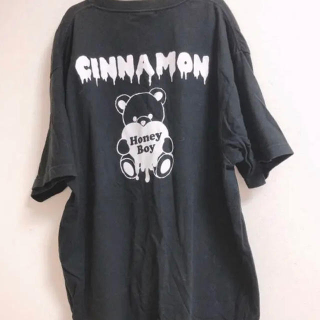 honey    cinnamon  ハニーシナモン BIG Tシャツ ブラック