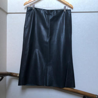 ジルサンダー(Jil Sander)のジルサンダー    レザースカート40(ひざ丈スカート)