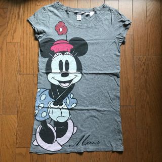 エイチアンドエム(H&M)のお値下げ！H&M 美品　ミニーマウス　ロングTシャツ(Tシャツ(半袖/袖なし))